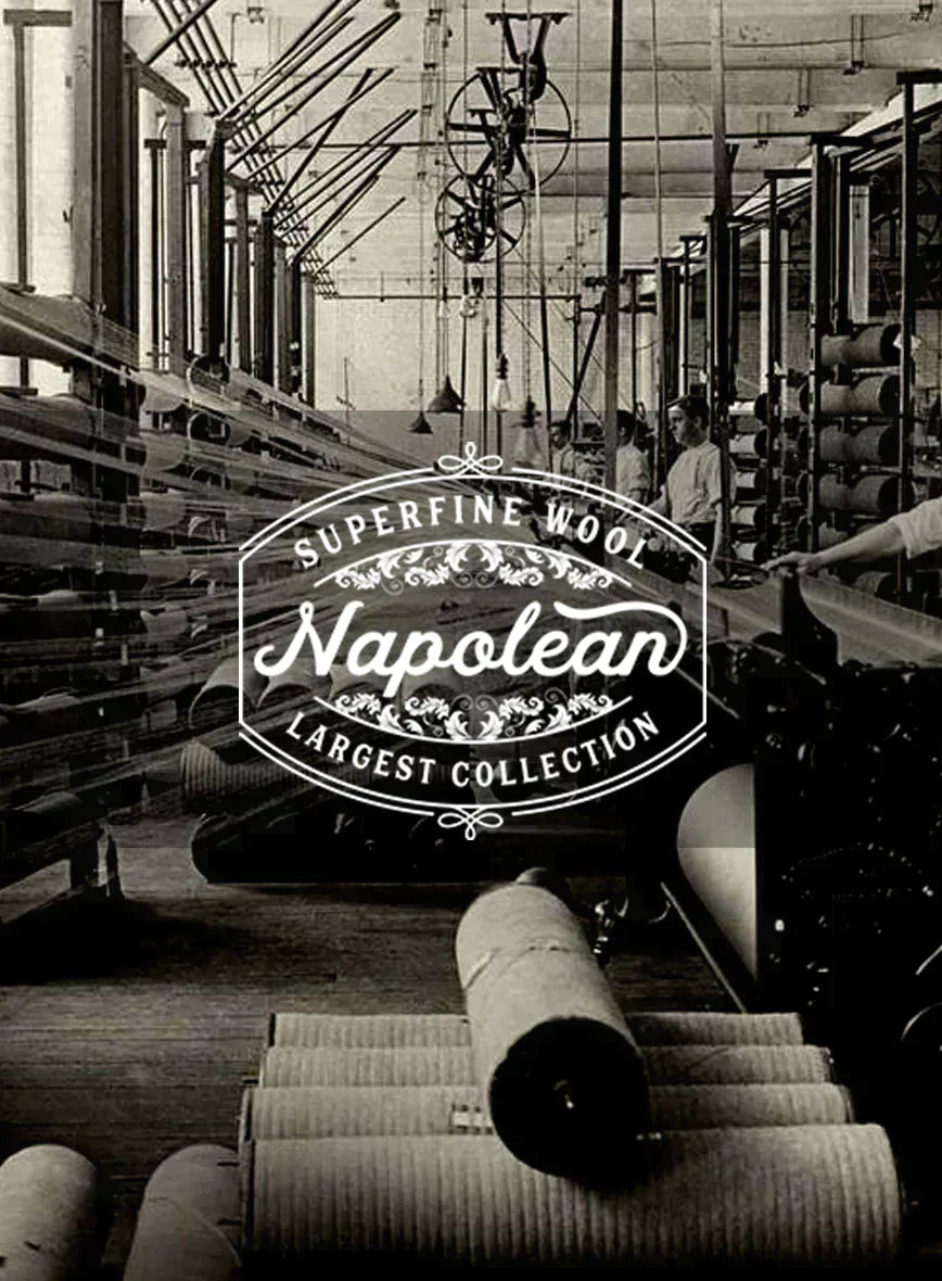 Napolean Couture Brown Wool Tuxedo Jacket - StudioSuits