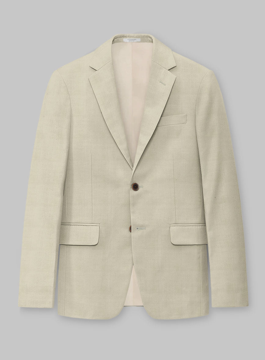 Napolean Stretch Beige Wool Jacket - StudioSuits