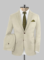 Napolean Stretch Beige Wool Suit - StudioSuits