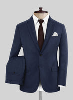 Napolean Stretch Blue Wool Suit - StudioSuits