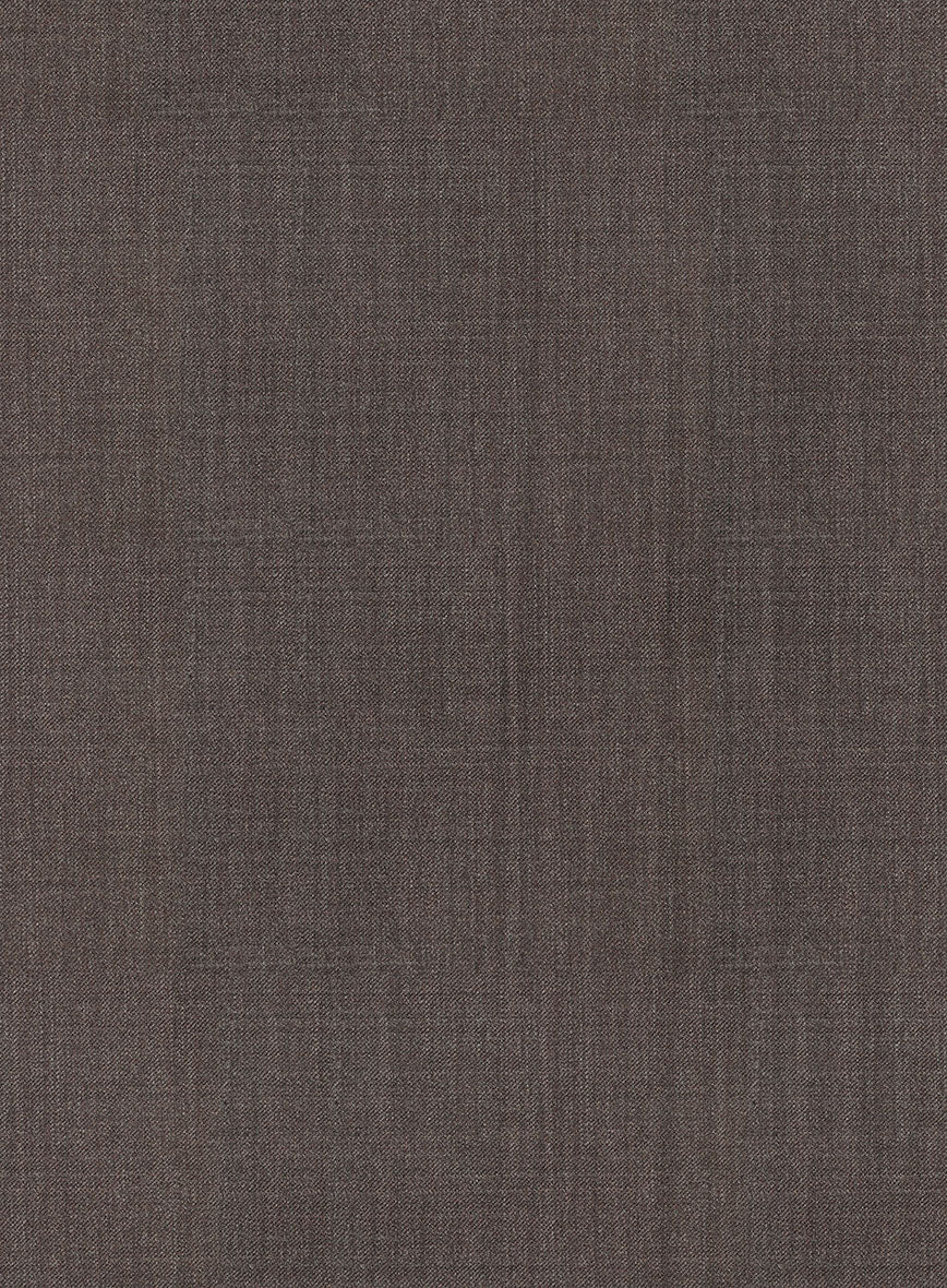 Napolean Stretch Brown Wool Pants - StudioSuits