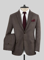 Napolean Stretch Brown Wool Suit - StudioSuits