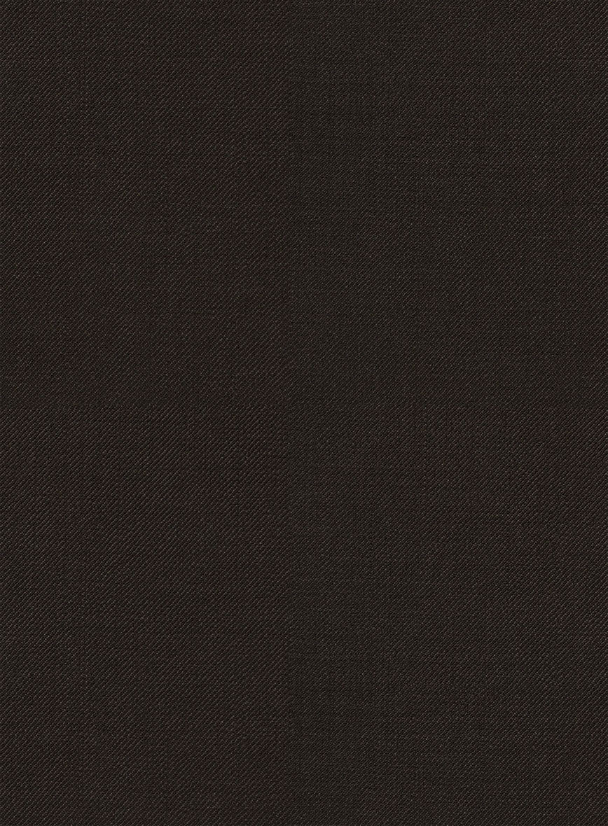 Napolean Stretch Dark Brown Wool Jacket - StudioSuits