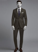 Napolean Stretch Dark Brown Wool Suit - StudioSuits
