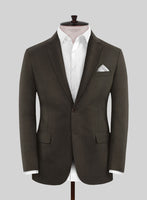 Napolean Stretch Dark Brown Wool Suit - StudioSuits
