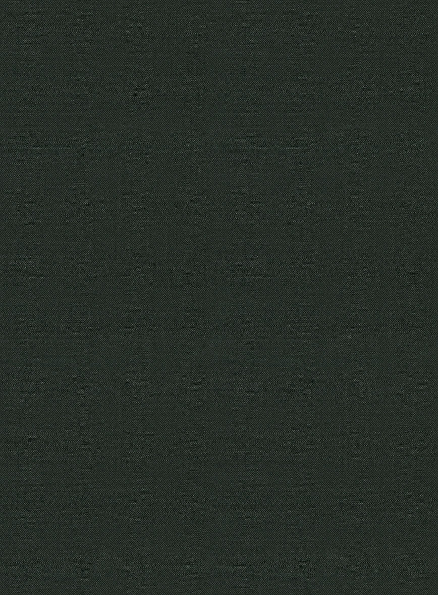 Napolean Stretch Dark Green Wool Jacket - StudioSuits