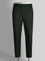 Napolean Stretch Dark Green Wool Pants - StudioSuits