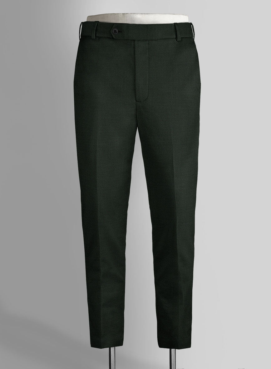 Napolean Stretch Dark Green Wool Suit - StudioSuits
