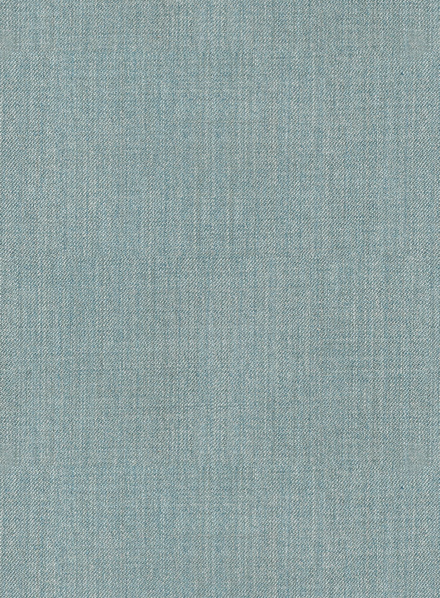 Napolean Stretch Gray Blue Highland Wool Trousers - StudioSuits