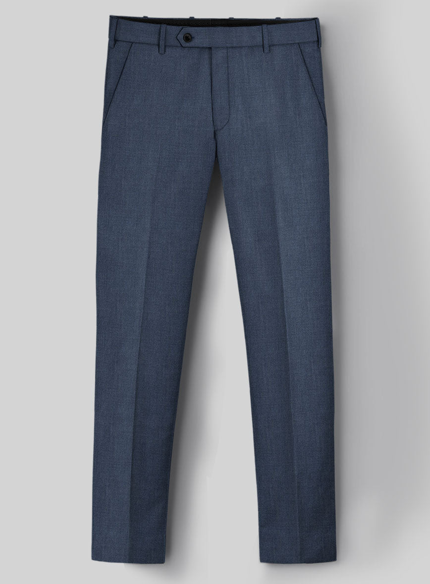Napolean Stretch Imperial Blue Wool Suit - StudioSuits