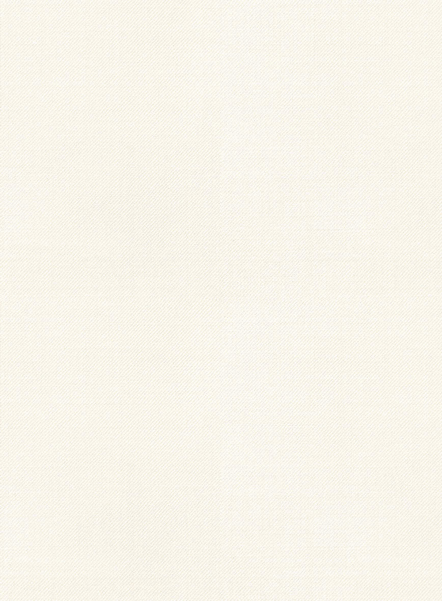 Napolean Stretch Ivory Wool Highland Trousers - StudioSuits