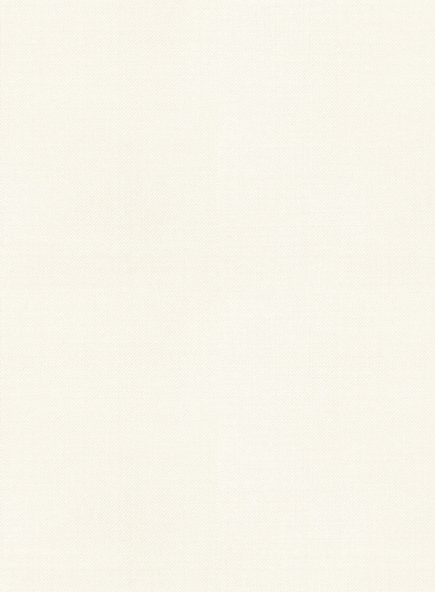 Napolean Stretch Ivory Wool Pants - StudioSuits