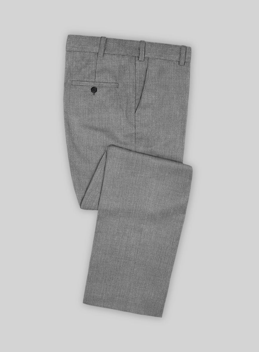 Napolean Stretch Mid Gray Wool Suit - StudioSuits