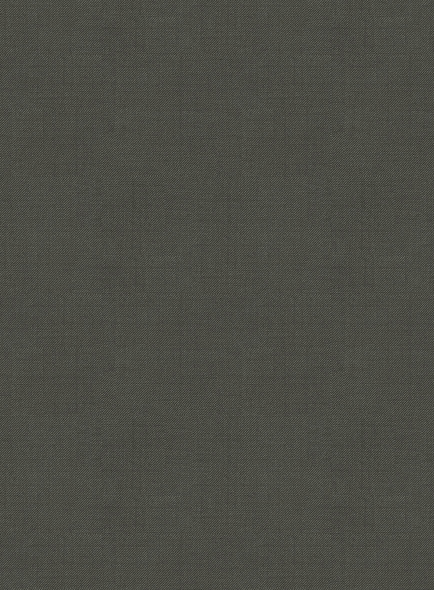 Napolean Stretch Olive Green Wool Suit - StudioSuits