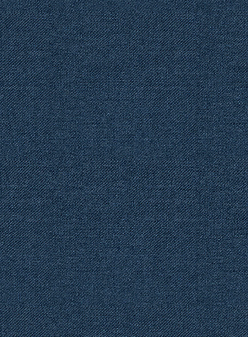 Napolean Stretch Powder Blue Wool Tuxedo Jacket - StudioSuits