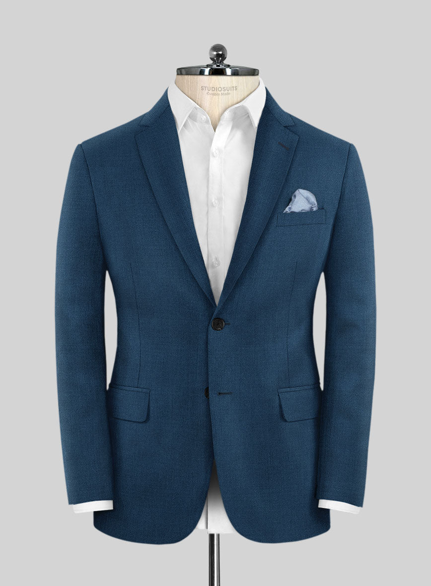 Napolean Stretch Powder Blue Wool Suit - StudioSuits