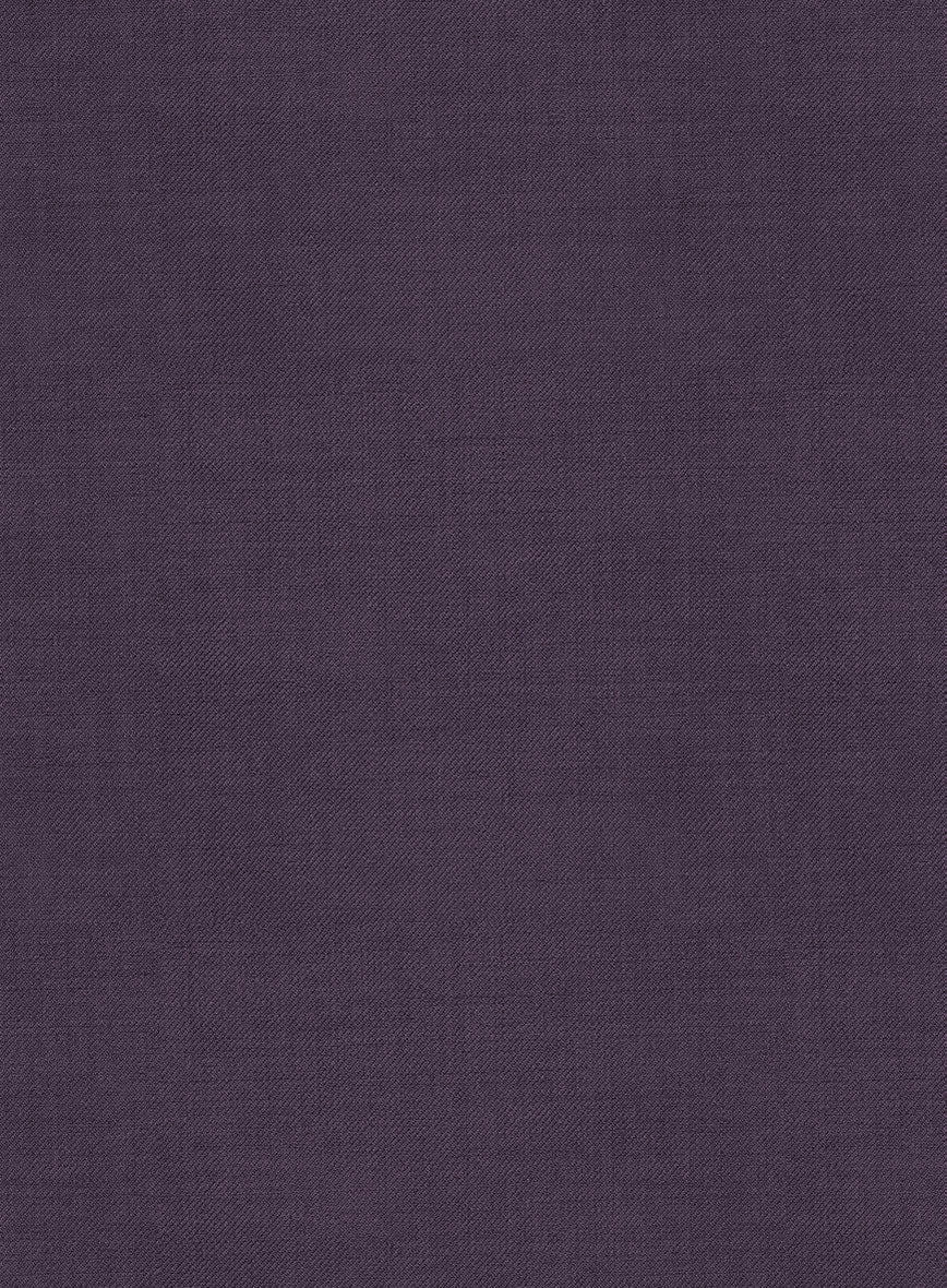 Napolean Stretch Purple Highland Wool Trouser - StudioSuits