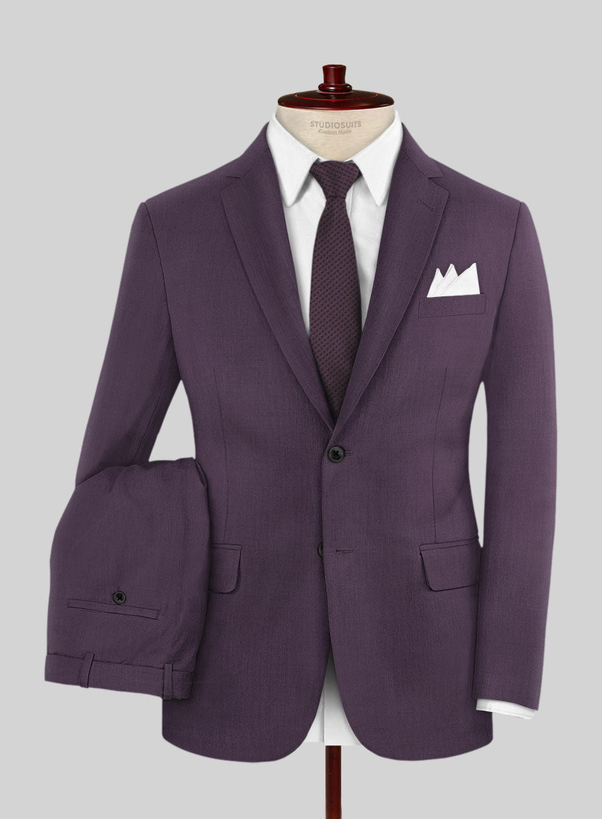 Napolean Stretch Purple Wool Suit – StudioSuits