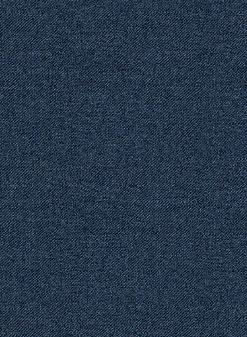 Napolean Stretch Powder Blue Wool Pants - StudioSuits