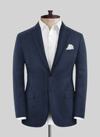 Napolean Stretch Royal Blue Wool Jacket - StudioSuits