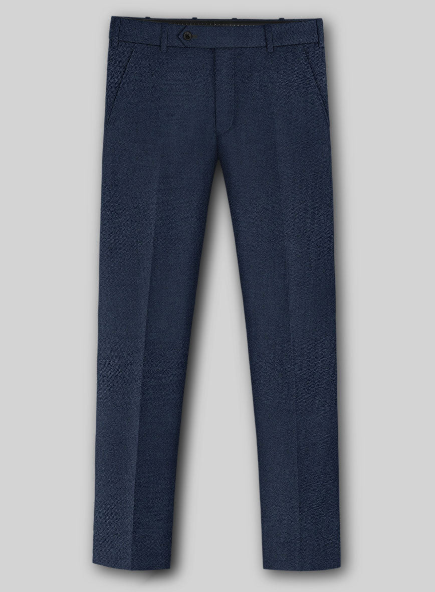 Napolean Stretch Royal Blue Wool Pants