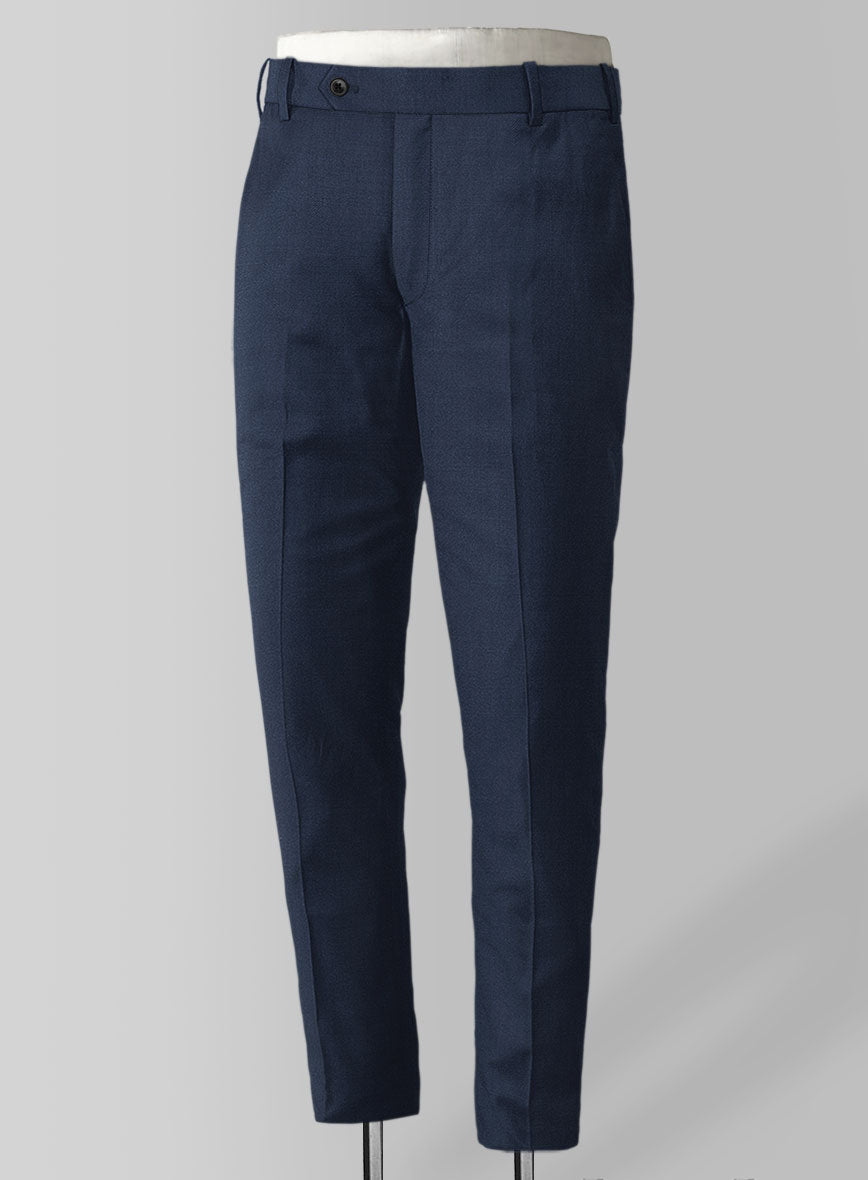 Napolean Stretch Royal Blue Wool Pants - StudioSuits