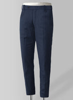 Napolean Stretch Royal Blue Wool Pants - StudioSuits