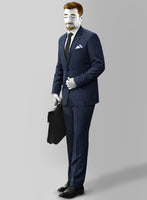 Napolean Stretch Royal Blue Wool Suit - StudioSuits