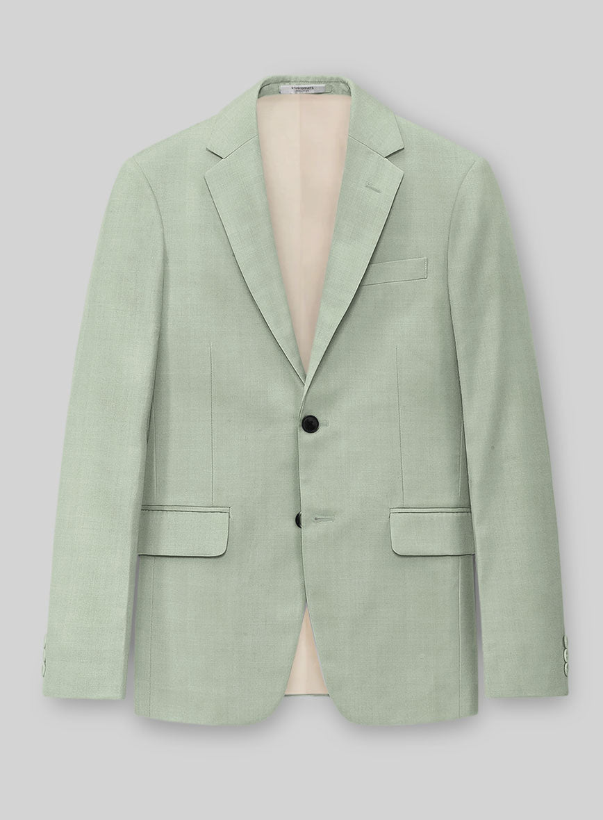 Napolean Stretch Sage Green Wool Jacket - StudioSuits
