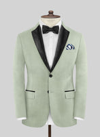 Napolean Stretch Sage Green Wool Tuxedo Suit - StudioSuits