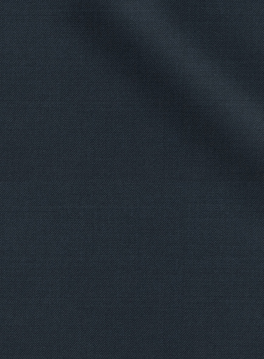 Napolean Stretch Sailor Blue Wool Pants - StudioSuits