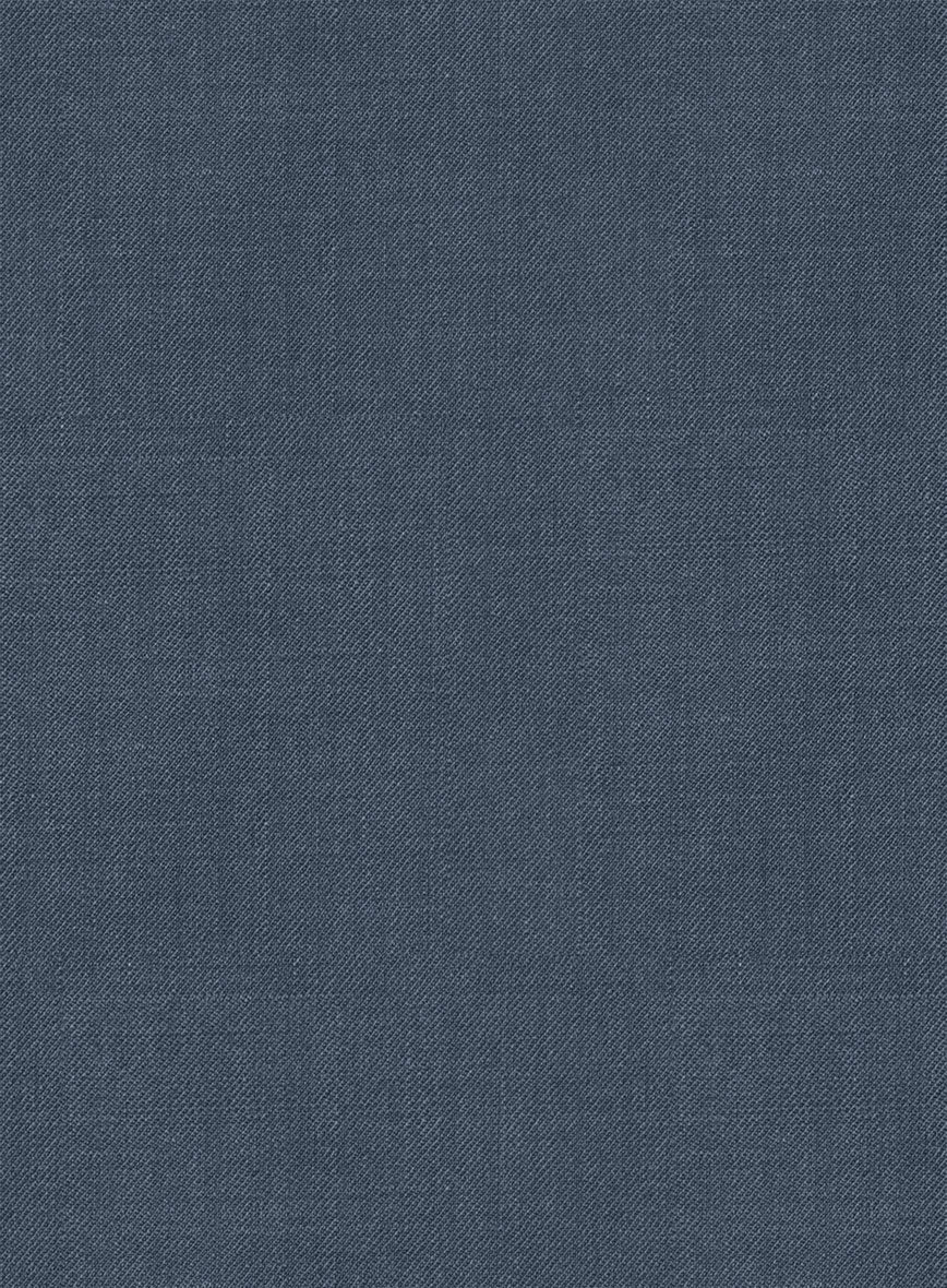 Napolean Stretch Space Blue Wool Tuxedo Jacket - StudioSuits