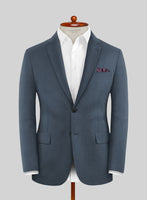 Napolean Stretch Space Blue Wool Jacket - StudioSuits