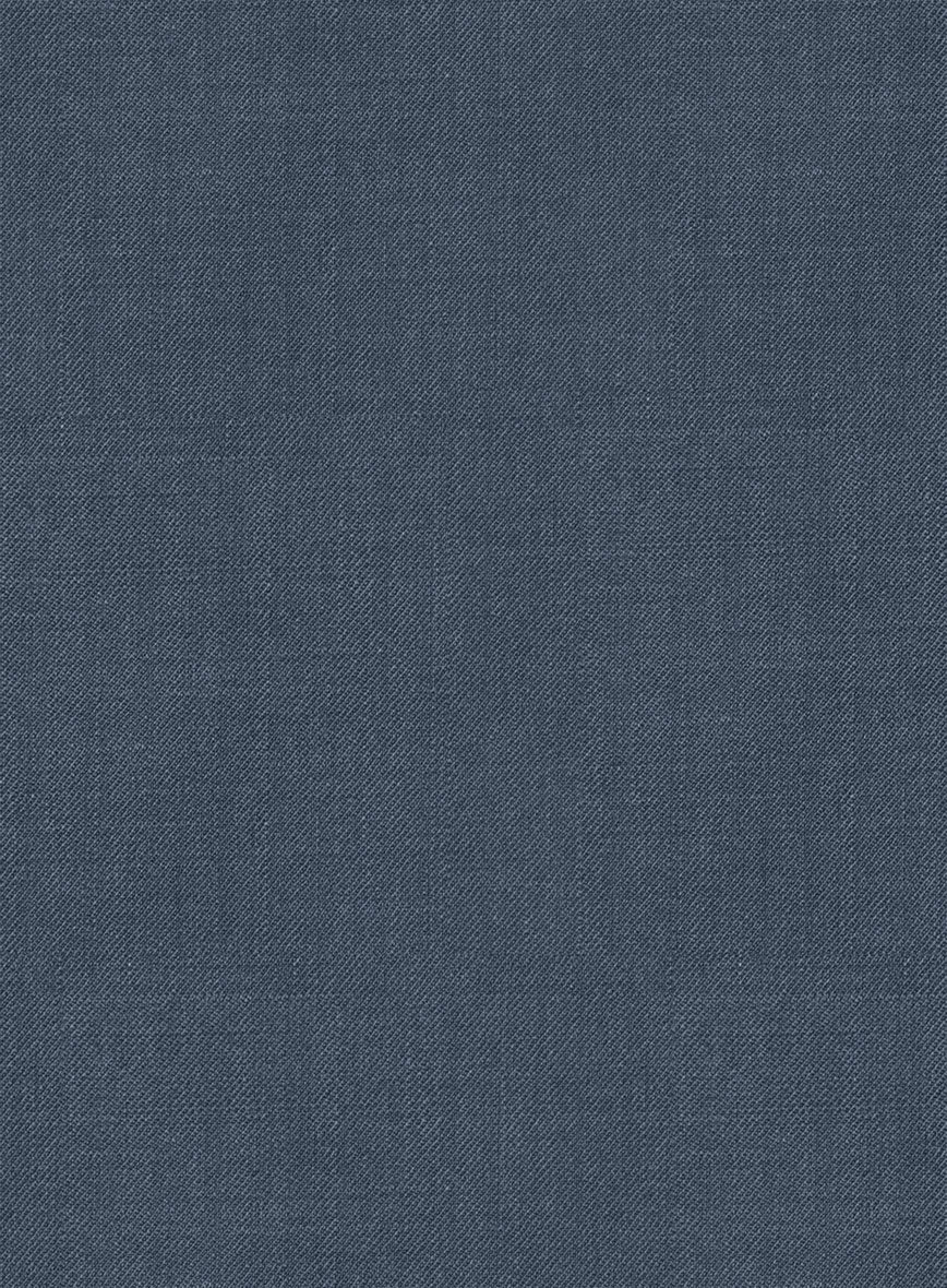 Napolean Stretch Space Blue Wool Suit - StudioSuits