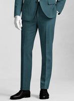 Napolean Stretch Teal Blue Wool Pants