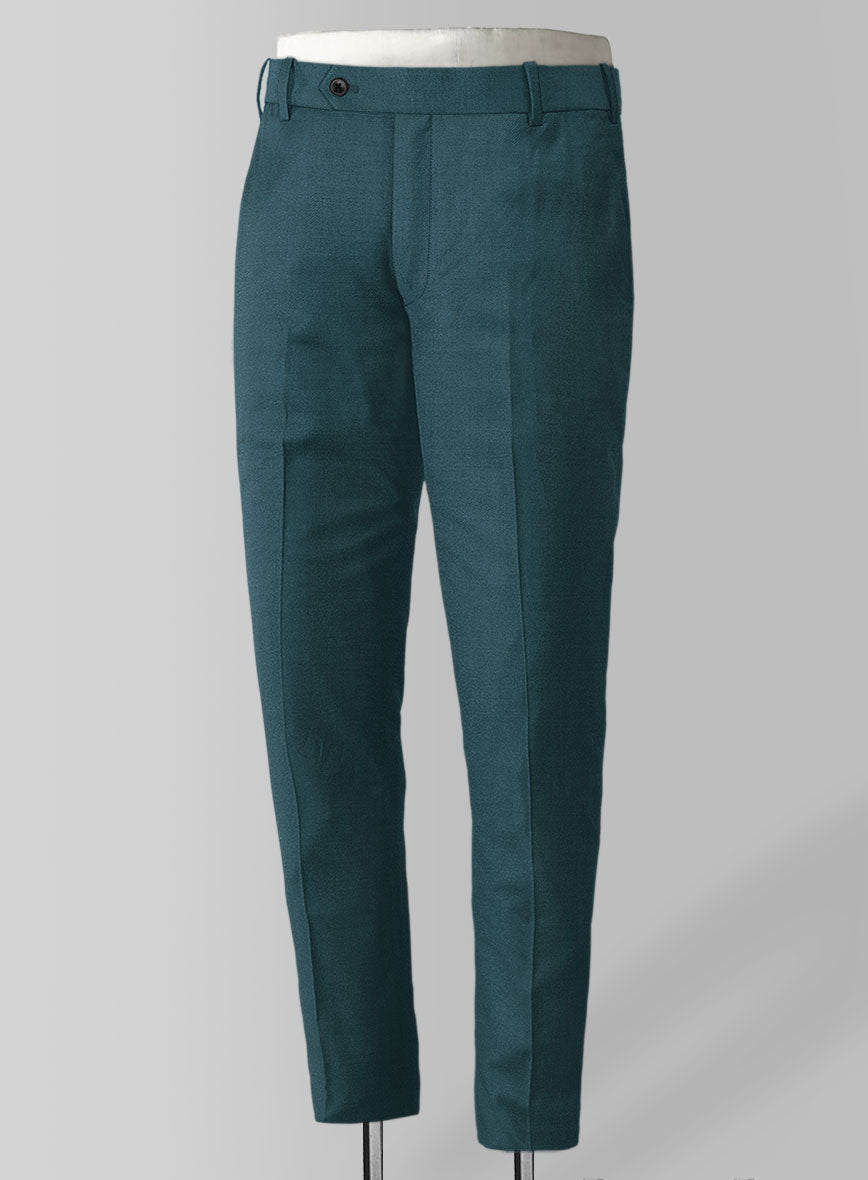 Napolean Stretch Teal Blue Wool Suit - StudioSuits