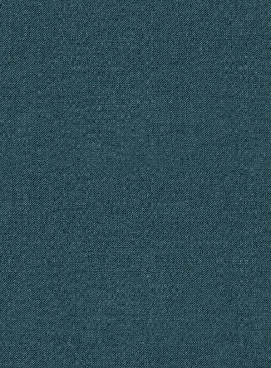 Napolean Stretch Teal Blue Wool Suit - StudioSuits