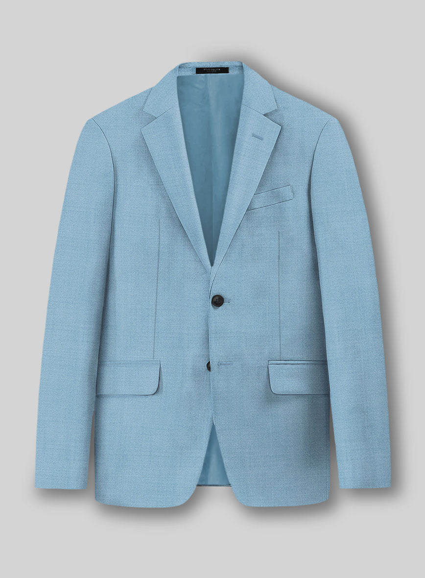 Napolean Taj Blue Wool Jacket - StudioSuits