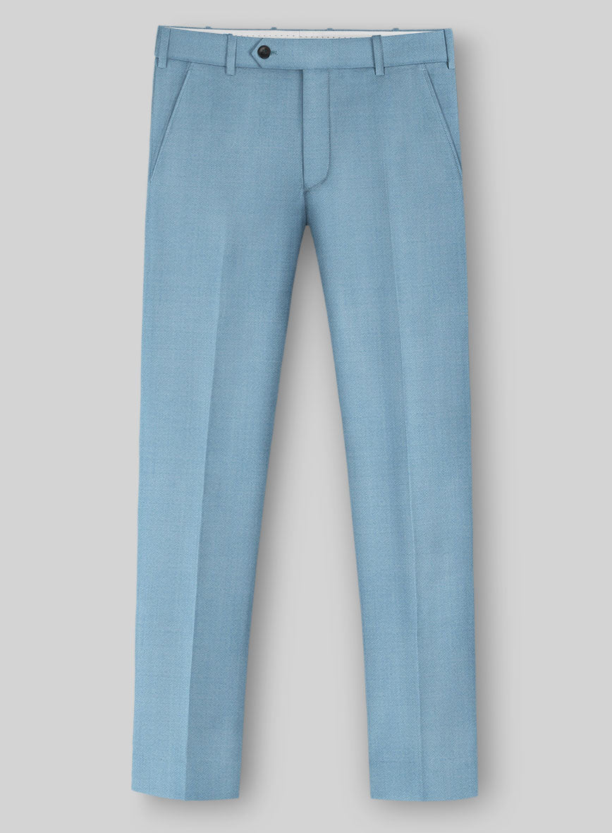 Napolean Taj Blue Wool Pants - StudioSuits