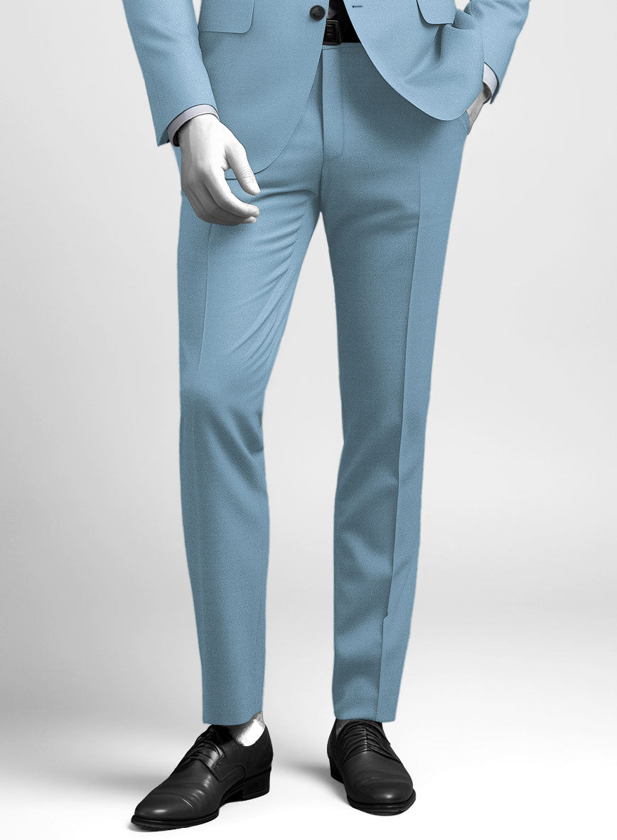 Napolean Taj Blue Wool Pants - StudioSuits