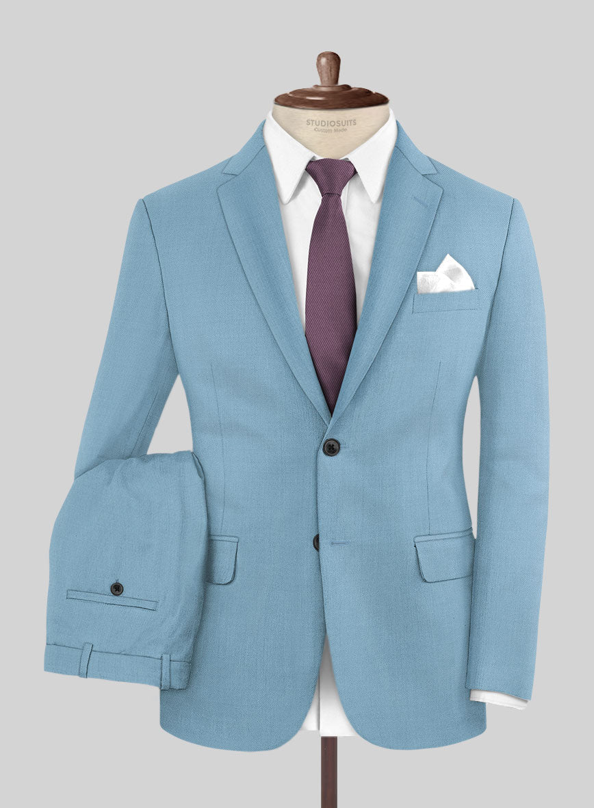 Napolean Taj Blue Wool Suit - StudioSuits