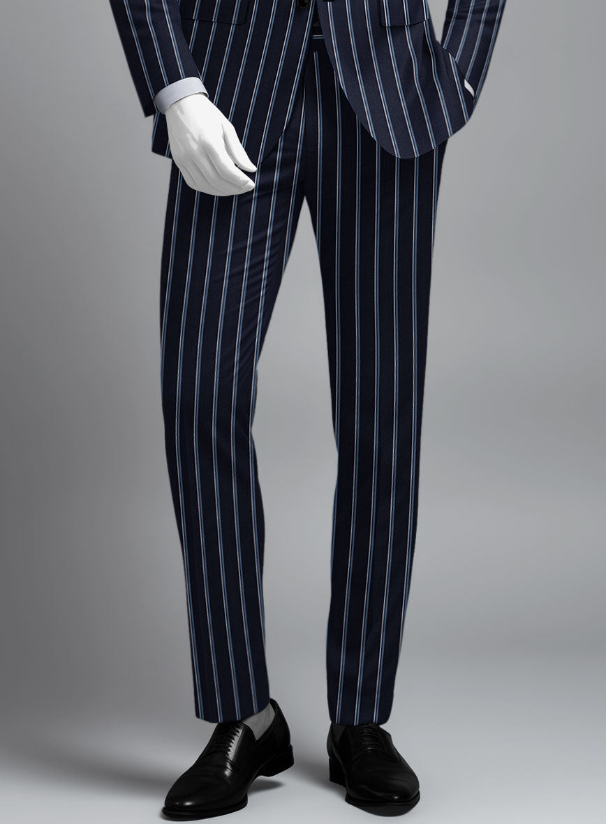 Napolean Vanda Navy Blue Wool Suit - StudioSuits