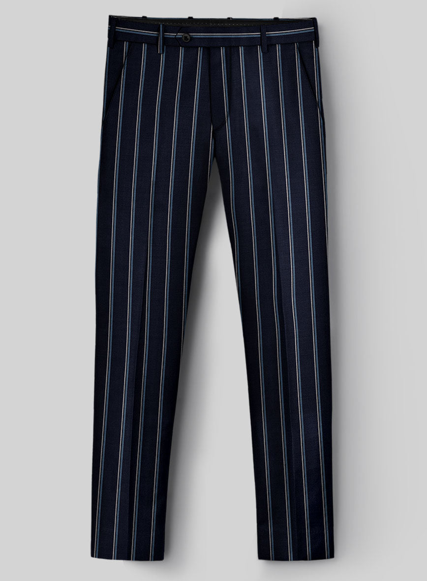 Napolean Vanda Navy Blue Wool Suit - StudioSuits