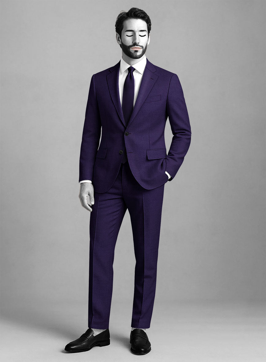 Napolean Violet Wool Suit - StudioSuits
