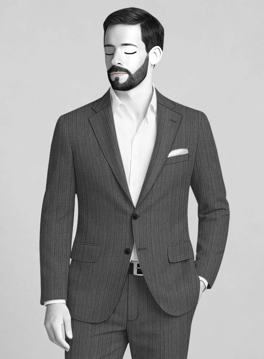 Napolean Vistano Stripe Wool Suit - StudioSuits