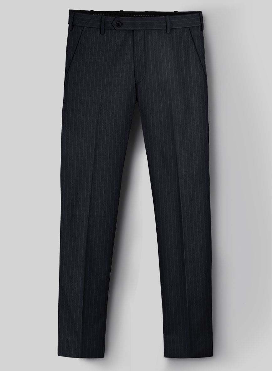 Napolean Windsor Blue Stripe Wool Suit - StudioSuits