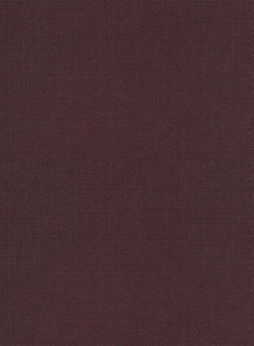 Napolean Wine Wool Black Bar Trouser - StudioSuits