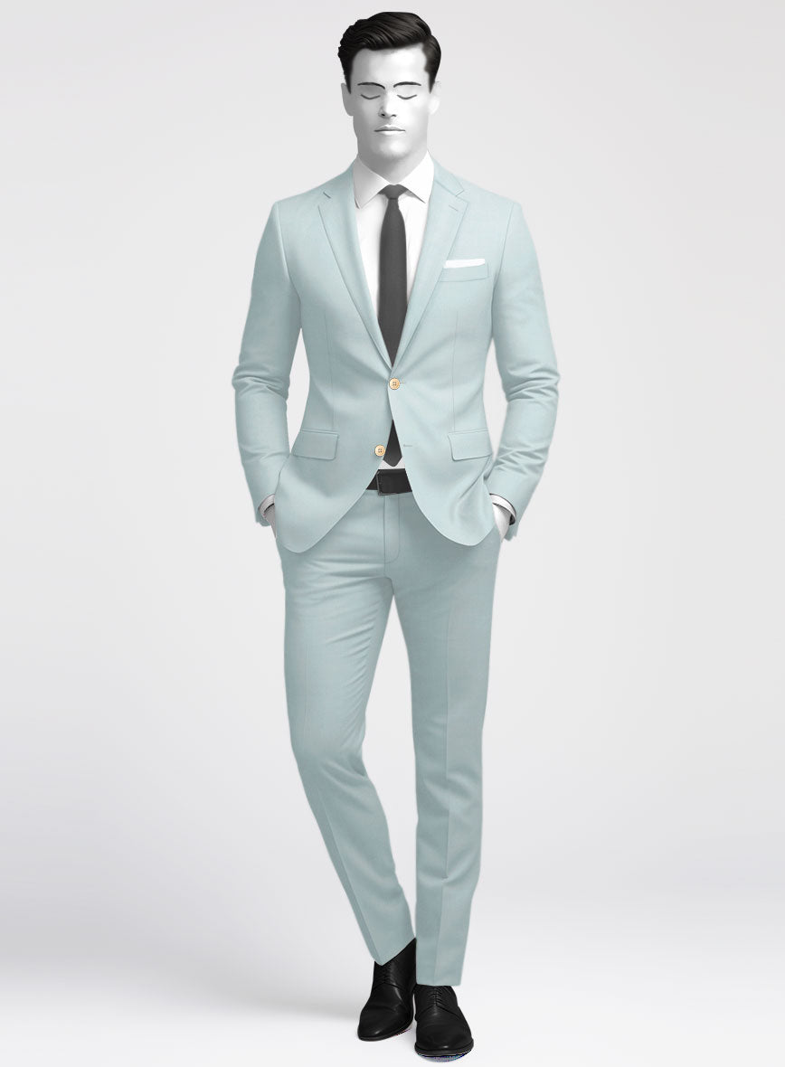 Napolean Wool Baby Blue Suit - StudioSuits