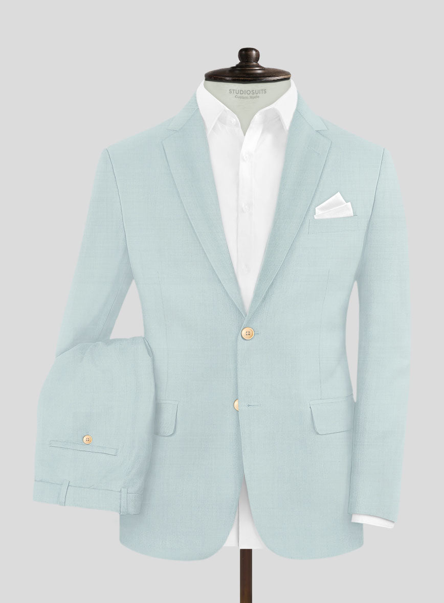 Napolean Wool Baby Blue Suit - StudioSuits