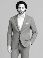 Napolean Worsted Light Gray Wool Suit - StudioSuits